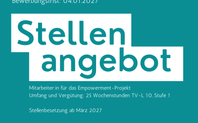 Mitarbeiter_in fuer das Empowerment-Projekt Tapesh